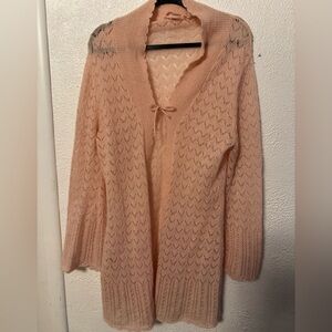 Victoria's Secret Cardigan Sweater Large Mohair Wool m Duster cardigan Y2K